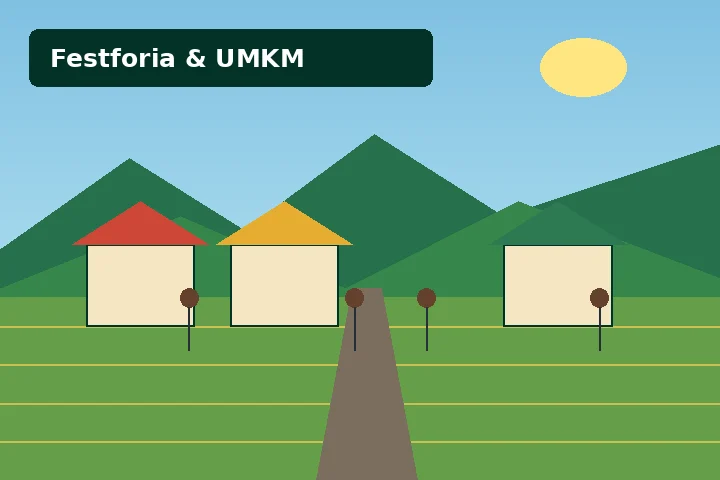 Ilustrasi Festforia & UMKM Jati Baru
